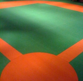 outdoor baseball field turf rug