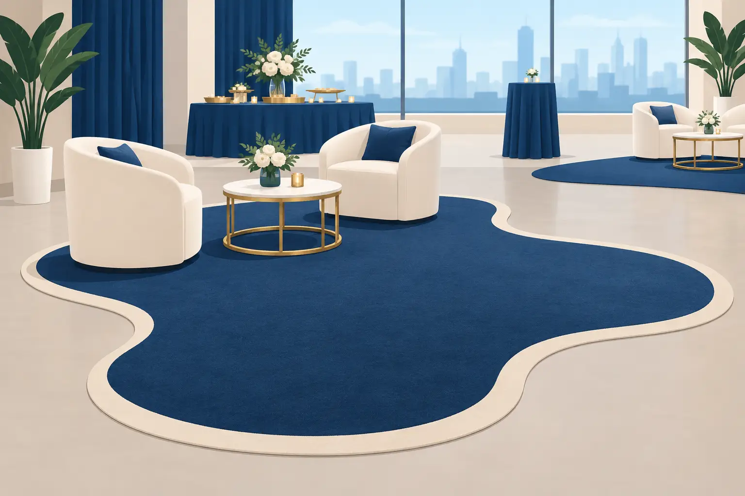 Custom Shaped Event Rugs That Steal the Scene